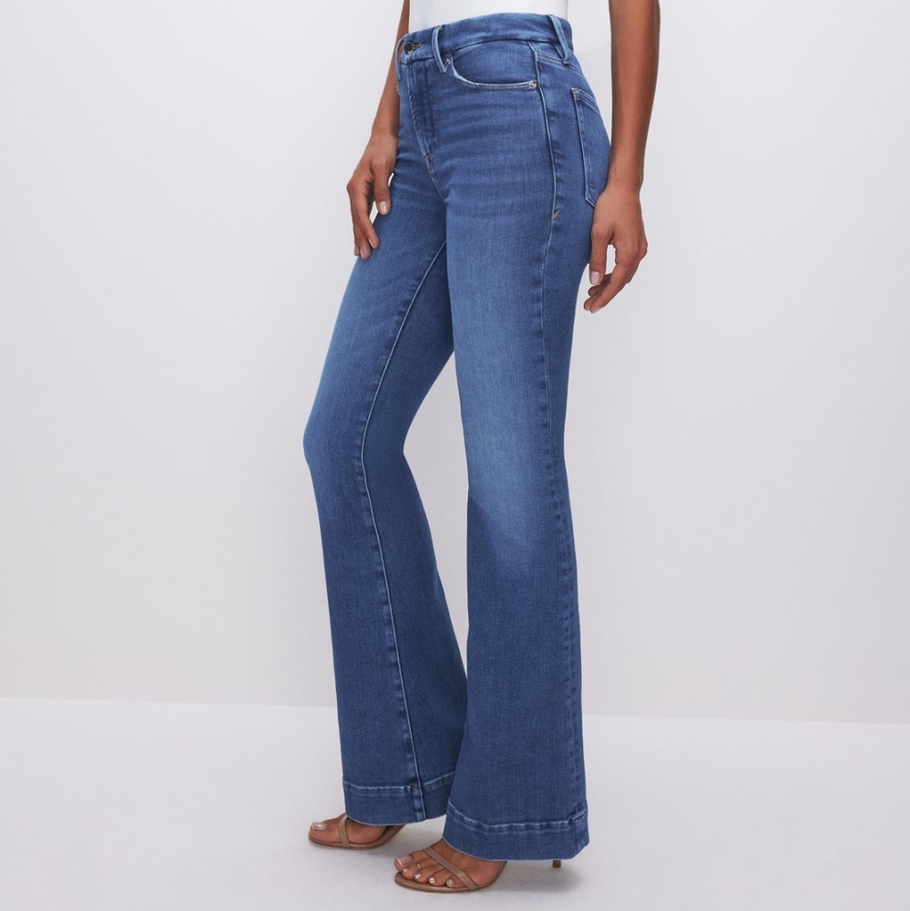 GOOD AMERICAN Good Legs Flare High Waist Jean size 6